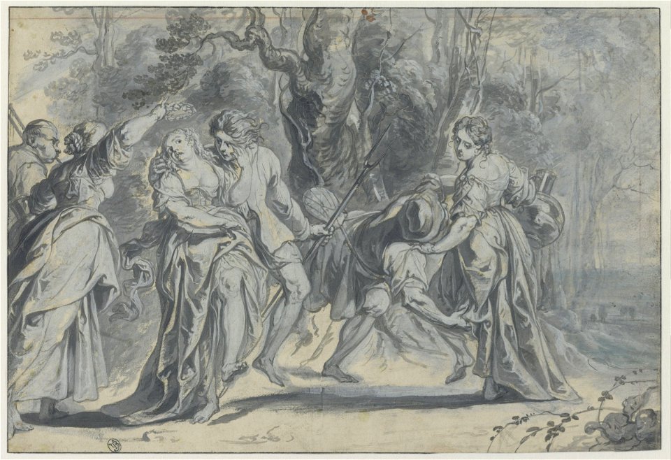 Jan Thomas – Pastoral scene with dancing couples