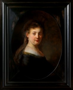 Jonge vrouw in gefantaseerde kleding Rijksmuseum SK-A-4057