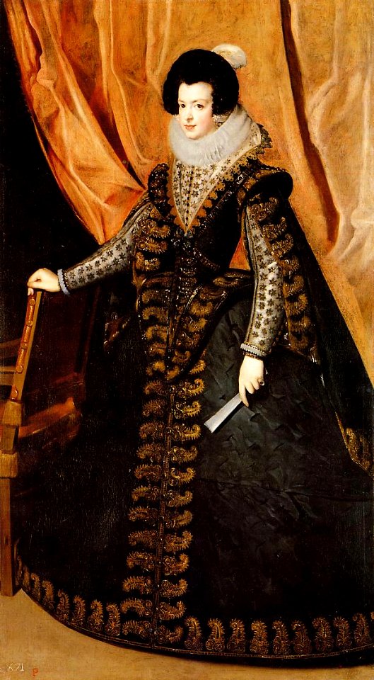 Isabel de Borbón, by Diego Velázquez