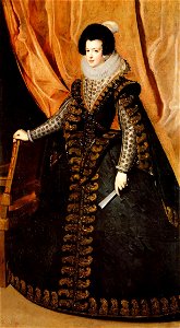 Isabel de Borbón, by Diego Velázquez. Free illustration for personal and commercial use.