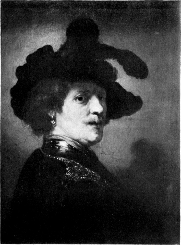 Rembrandt van Rijn 167 black and white 01 - Free Stock Illustrations ...