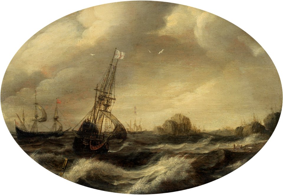 Bonaventura Peeters the Elder - Shipping in a choppy sea off the coast