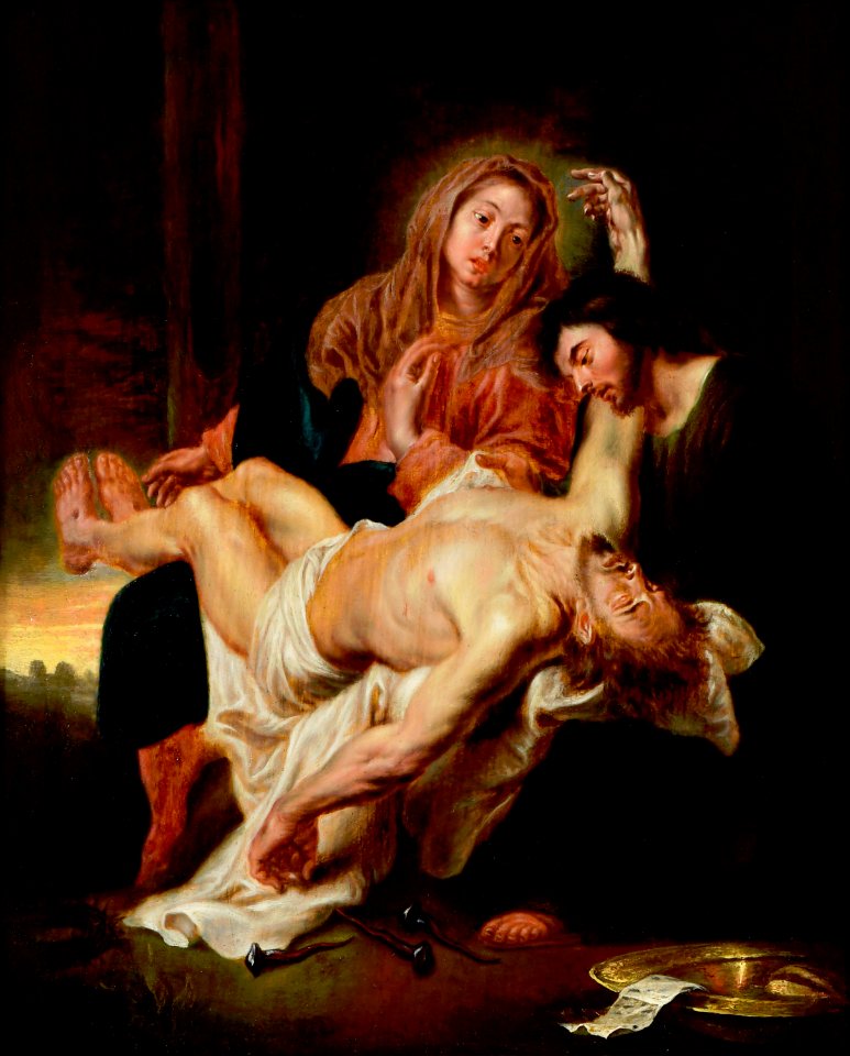Cornelis Schut - Pièta with St John the Evangelist