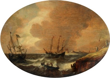 Bonaventura Peeters the Elder - English shipping in choppy seas