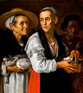 Justus Sustermans (or workshop) - Group portrait of Domenica delle Cascine, la Cecca di Pratolino and Pietro Moro