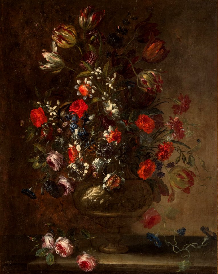 Francesco Caldei - Vase of flowers