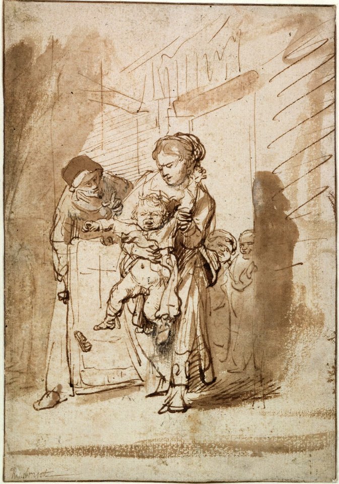 Rembrandt - The Unruly child - Google Art Project. Free illustration for personal and commercial use.