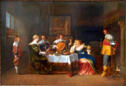 Christoffel Jacobsz. van der Laemen - An elegant company making merry