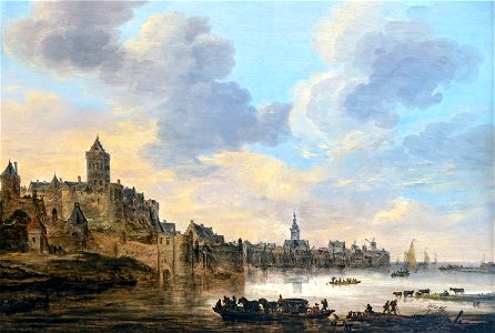 Bemberg Fondation Toulouse - Vue du port de Nimègue - Jan Van Goyen - (1638-1653) Inv.1088
