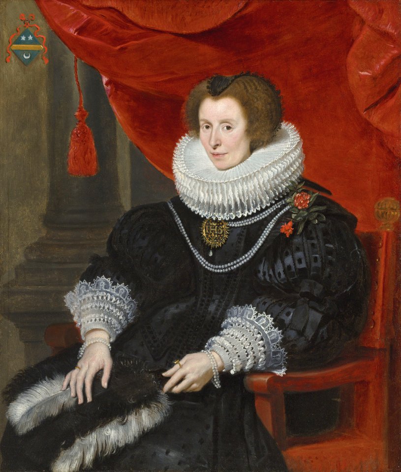 Cornelis de Vos - Portrait of a lady, believed to be Anna de Bourgeois (d. 1636)