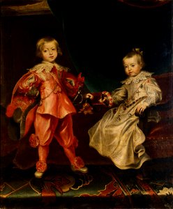 Frans Luycx - Double portrait of King Ferdinand IV with his sister Archduchess Maria Anna as children