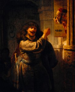 Rembrandt - Samson threatened his father-in-law - Google Art Project