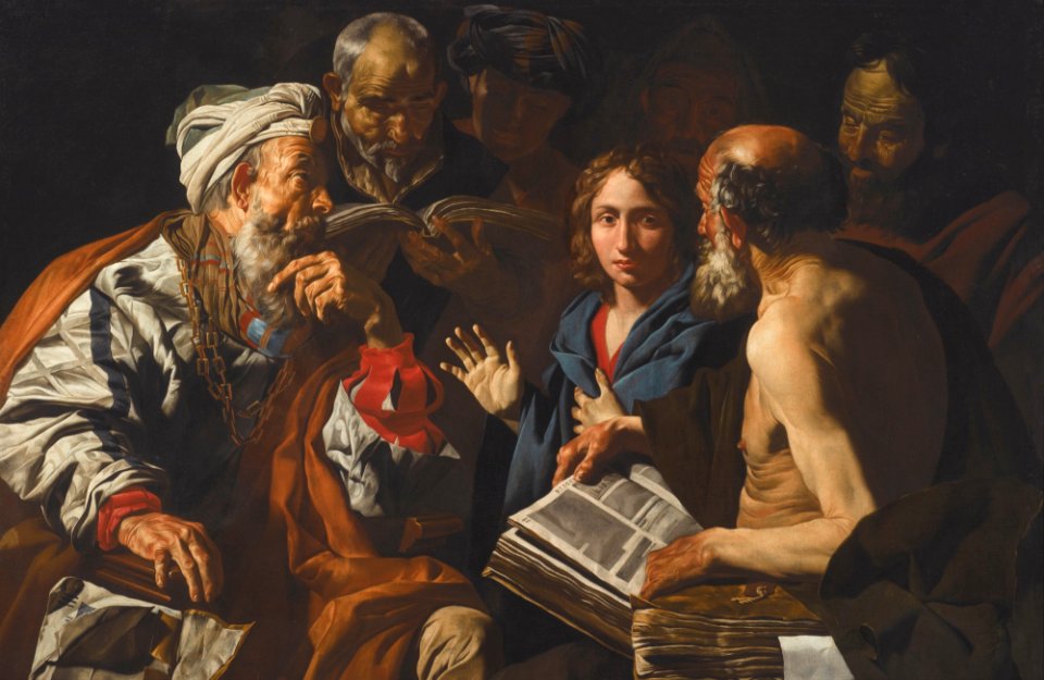 Matthias Stom - Christ among the doctors