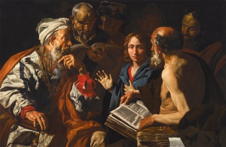 Matthias Stom - Christ among the doctors