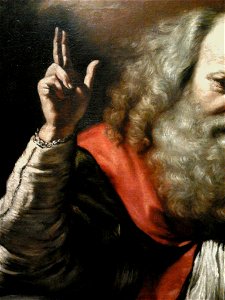 Guercino God the Father (detail). Free illustration for personal and commercial use.
