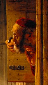 Rembrandt - Samson threatened his father-in-law - Google Art Project (cropped for father-in-law)