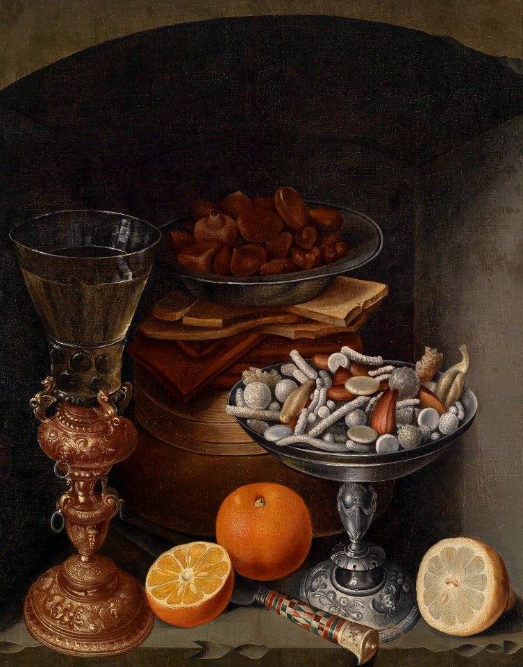 Georg Flegel (circle) Still life with candy