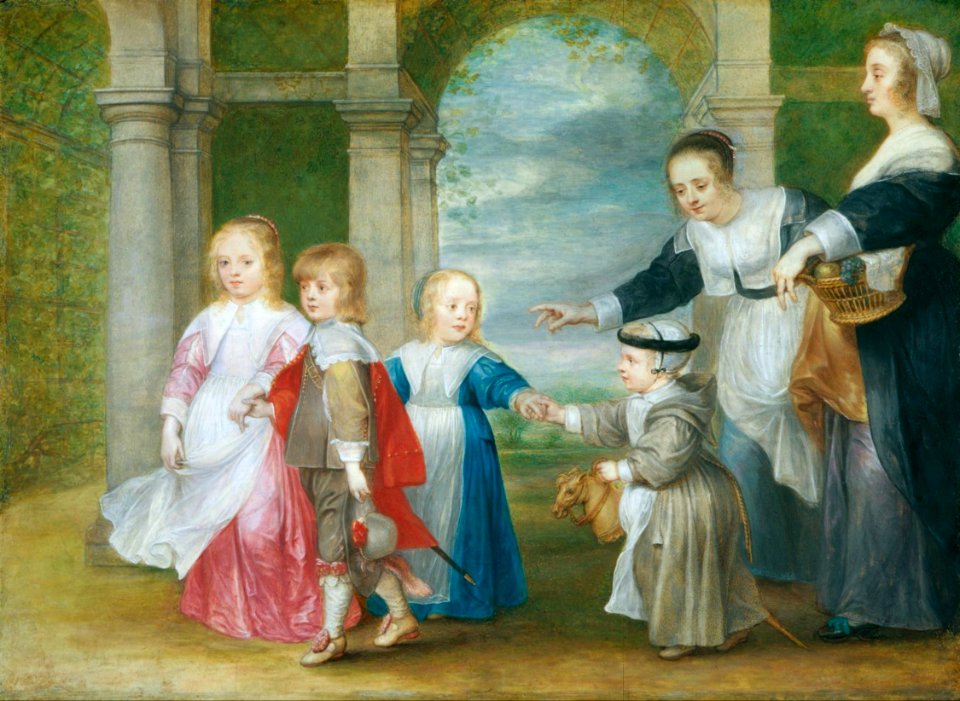 Philip Fruytiers - The four children of Rubens and Helena Fourment with maids