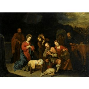 David Ryckaert III - Adoration of the shepherds