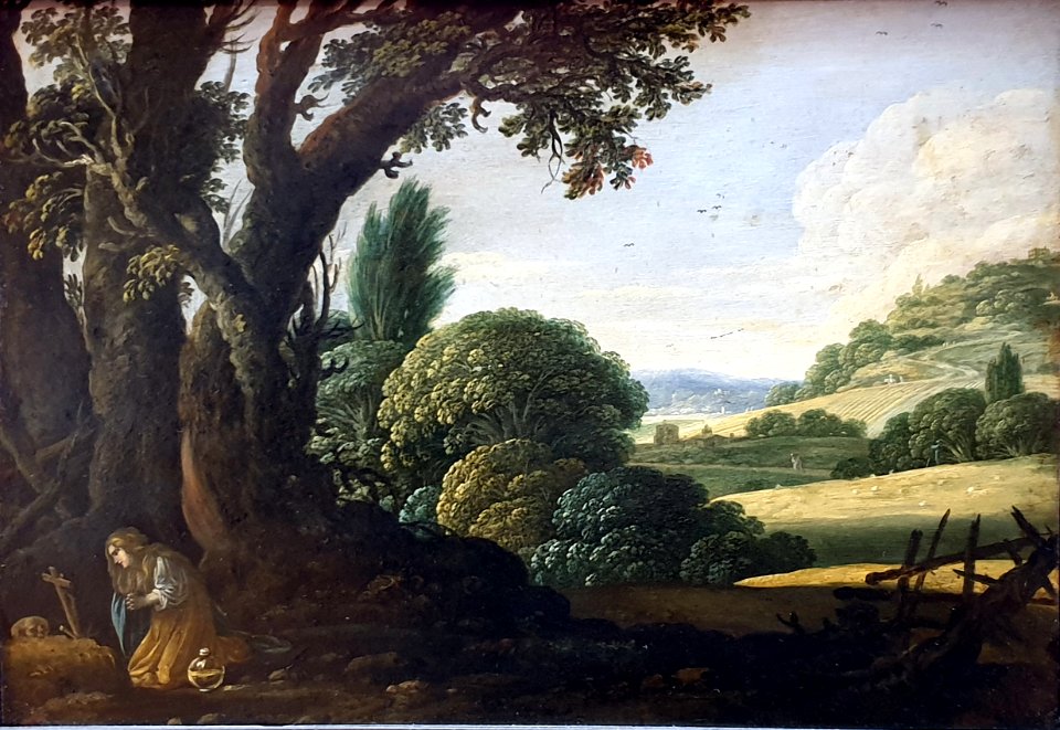 1640 Pynas Landschaft mit büßender Magdalena Gemäldegalerie Kat.Nr. 1973 anagoria