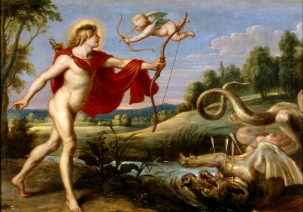 Cornelis de Vos - Apollo and the Python, 1636-1638. Free illustration for personal and commercial use.