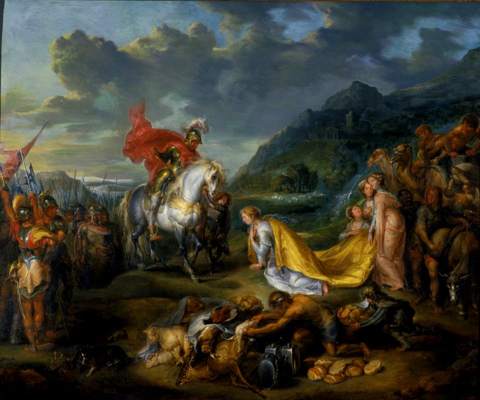 Simon de Vos - The meeting of David and Abigail