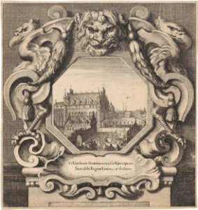 Gezicht op het Paleis op de Koudenberg te Brussel
