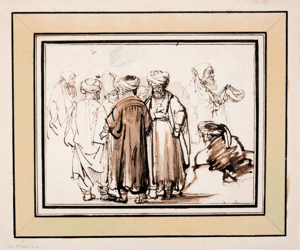 Rembrandt Men in oriental dress