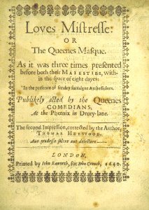 HEYWOOD(1640) Loves Mistresse