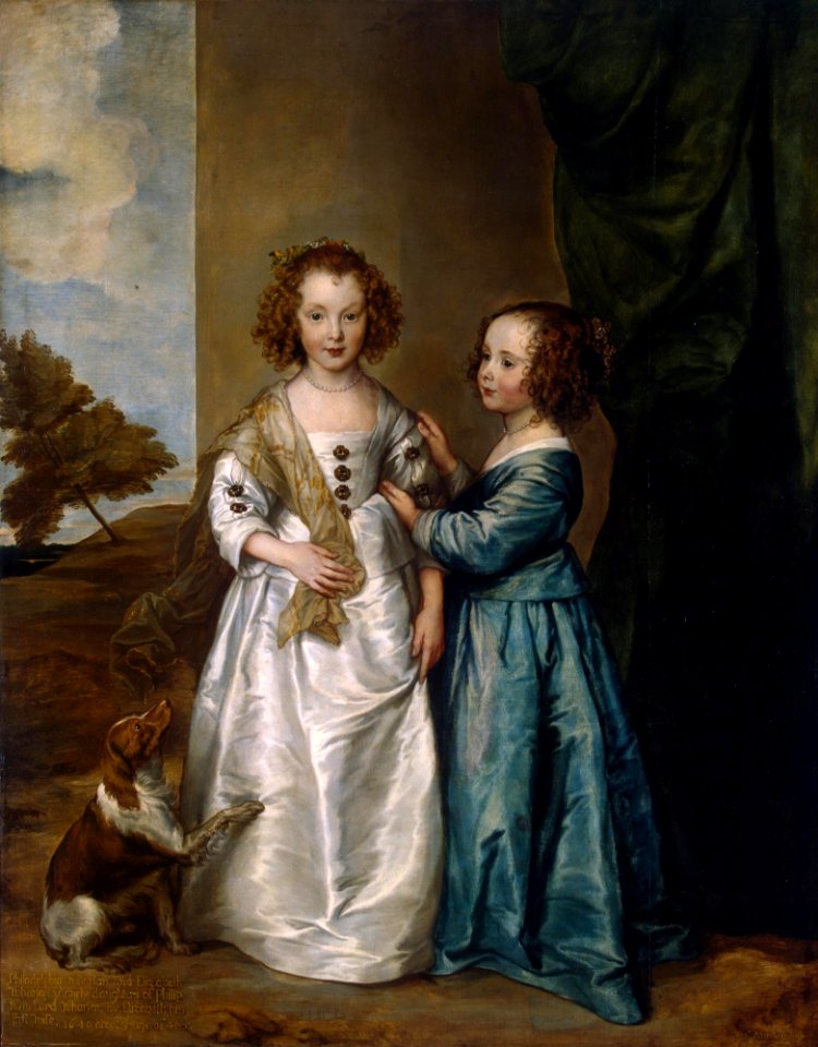 Anthony van Dyck - Portrait of Philadelphia and Elisabeth Wharton - WGA07426