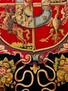 Flanders Tapestry with the coat of arms of Anna Catherine Constance Vasa (detail) 03
