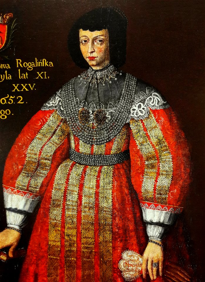 Anonymous Portrait of Jadwiga Rogalińska (detail)