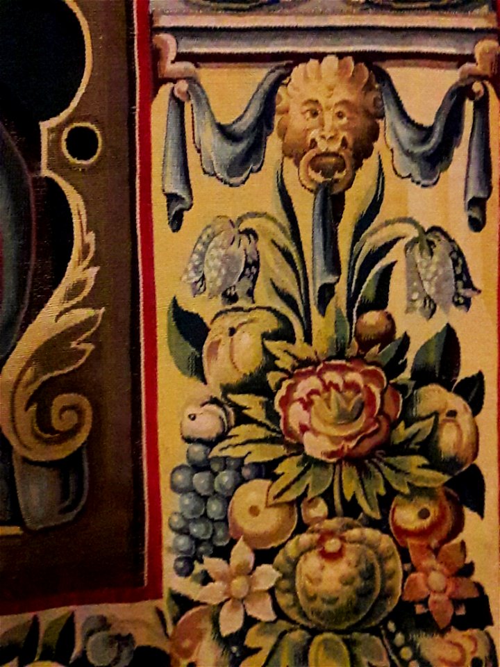 Flanders Tapestry with the coat of arms of Anna Catherine Constance Vasa (detail) 08