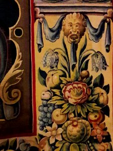 Flanders Tapestry with the coat of arms of Anna Catherine Constance Vasa (detail) 08