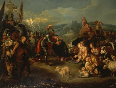 Simon de Vos - Meeting of Esau and Jacob