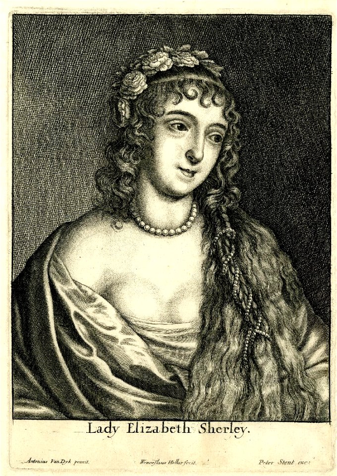 Lady Elizabeth Sherley by Wenceslaus Hollar