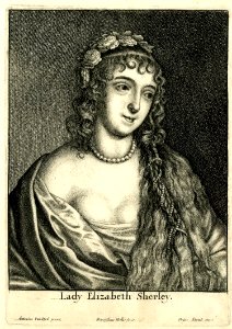 Lady Elizabeth Sherley by Wenceslaus Hollar. Free illustration for personal and commercial use.