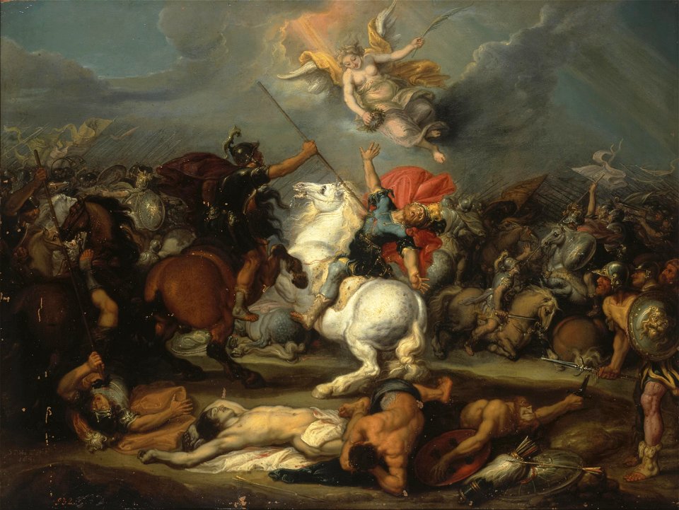 Simon de Vos - Death of Decius Mus
