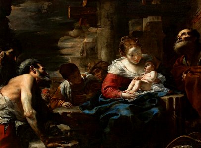 Preti Adoration of the Shepherds. Free illustration for personal and commercial use.