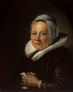 Gerard Dou - Portrait of an Old Woman - WGA06641. Free illustration for personal and commercial use.