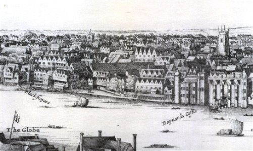 1647 Long view of London From Bankside - Wenceslaus Hollar (cropped) (cropped). Free illustration for personal and commercial use.