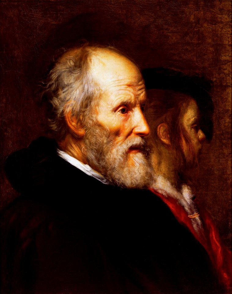 Jacob van Oost the Elder - An old man and a young boy (Allegory of the Ages of Man)