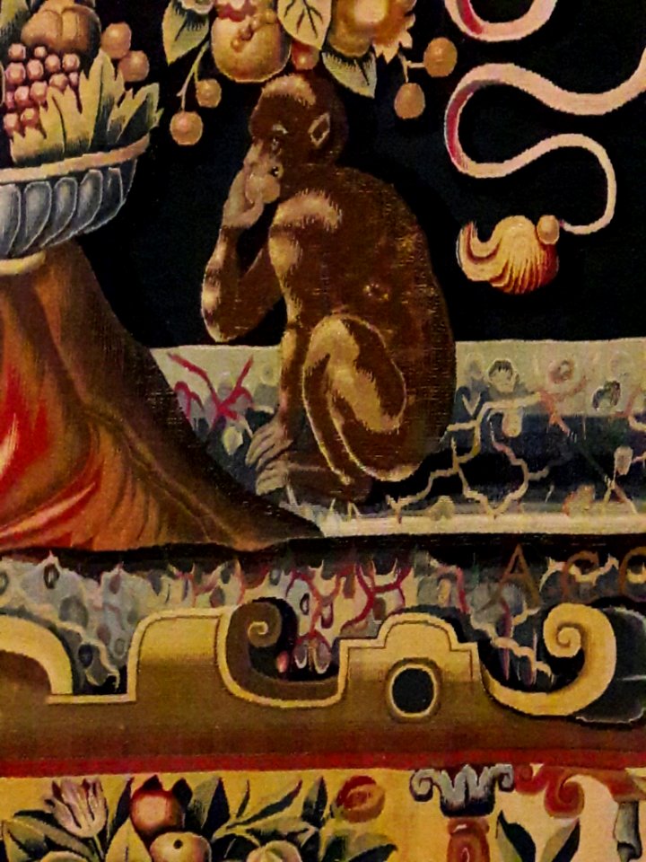 Flanders Tapestry with the coat of arms of Anna Catherine Constance Vasa (detail) 09