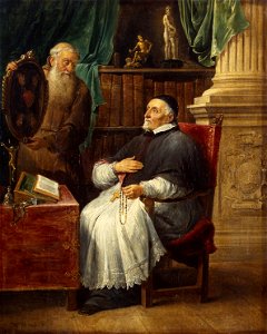 David Teniers (II) - Portrait of Bishop Antonius Triest and His Brother Eugene, a Capuchin