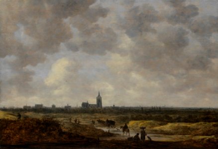 1647, A view of The Hague from the Northwest; Jan van Goyen. Free illustration for personal and commercial use.