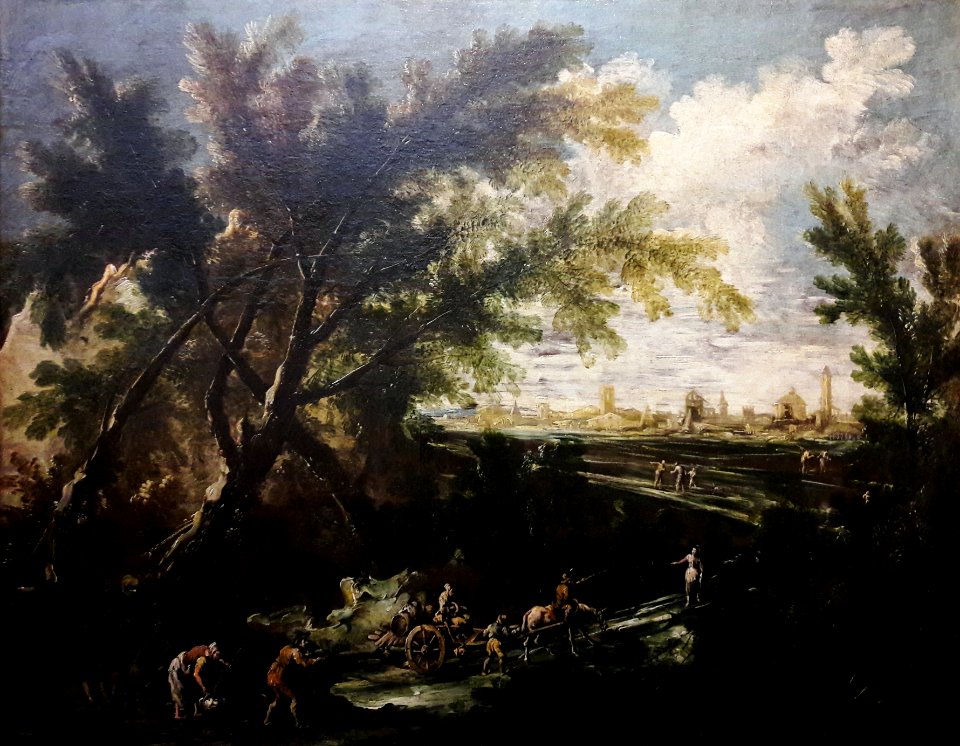 Peruzzini Landscape with a water carrier
