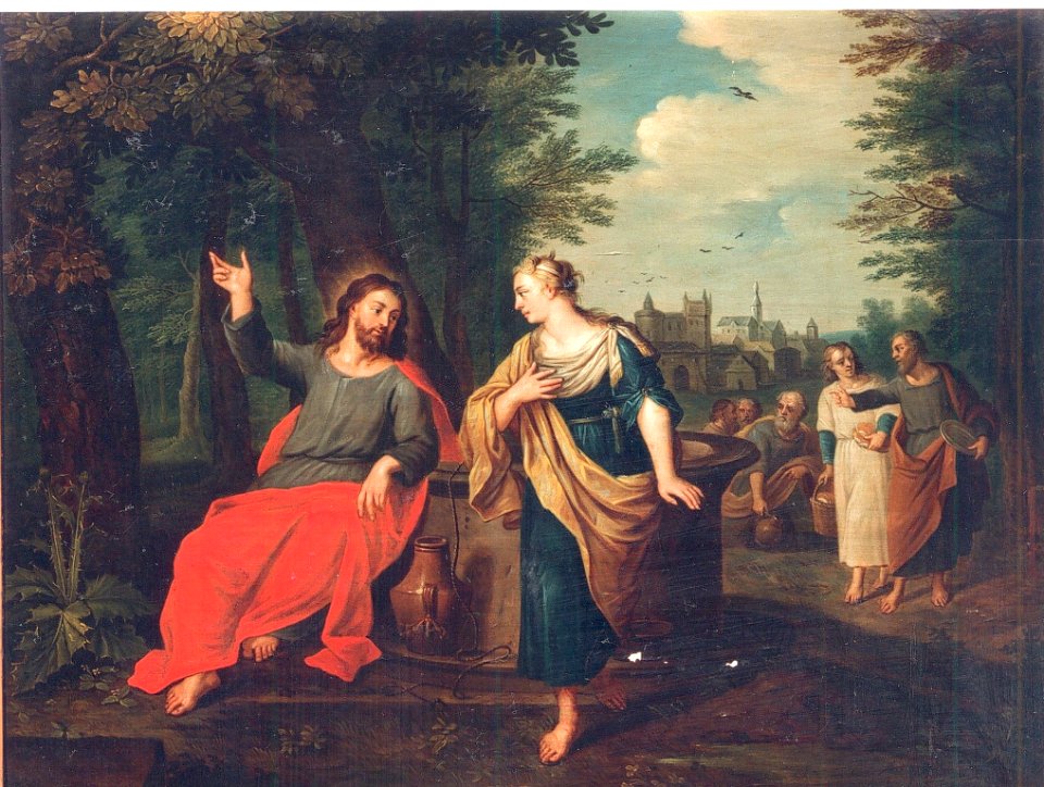 Cornelis Schut - Jesus and the Samaritan woman at the well - Free Stock ...