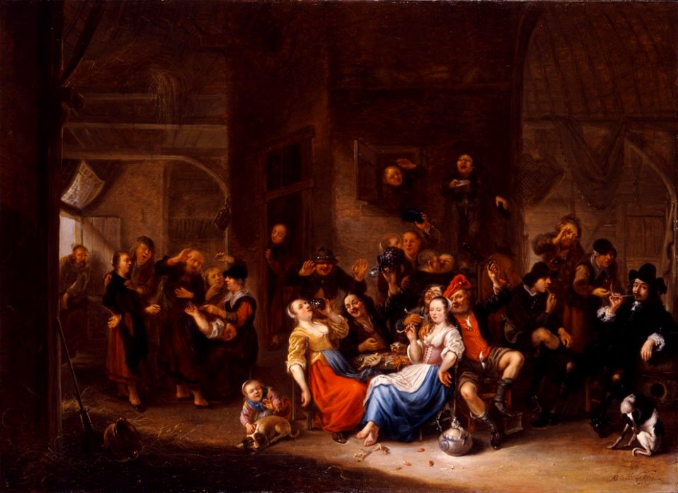 Abraham van den Hecken - Merry Company in a Tavern