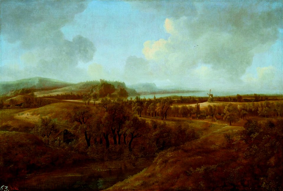 Haarlem the Elder Landscape with windmill