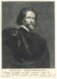 Lucas Vorsterman (II), after Anthony van Dyck - Portrait of Lucas Vorsterman (I). Free illustration for personal and commercial use.